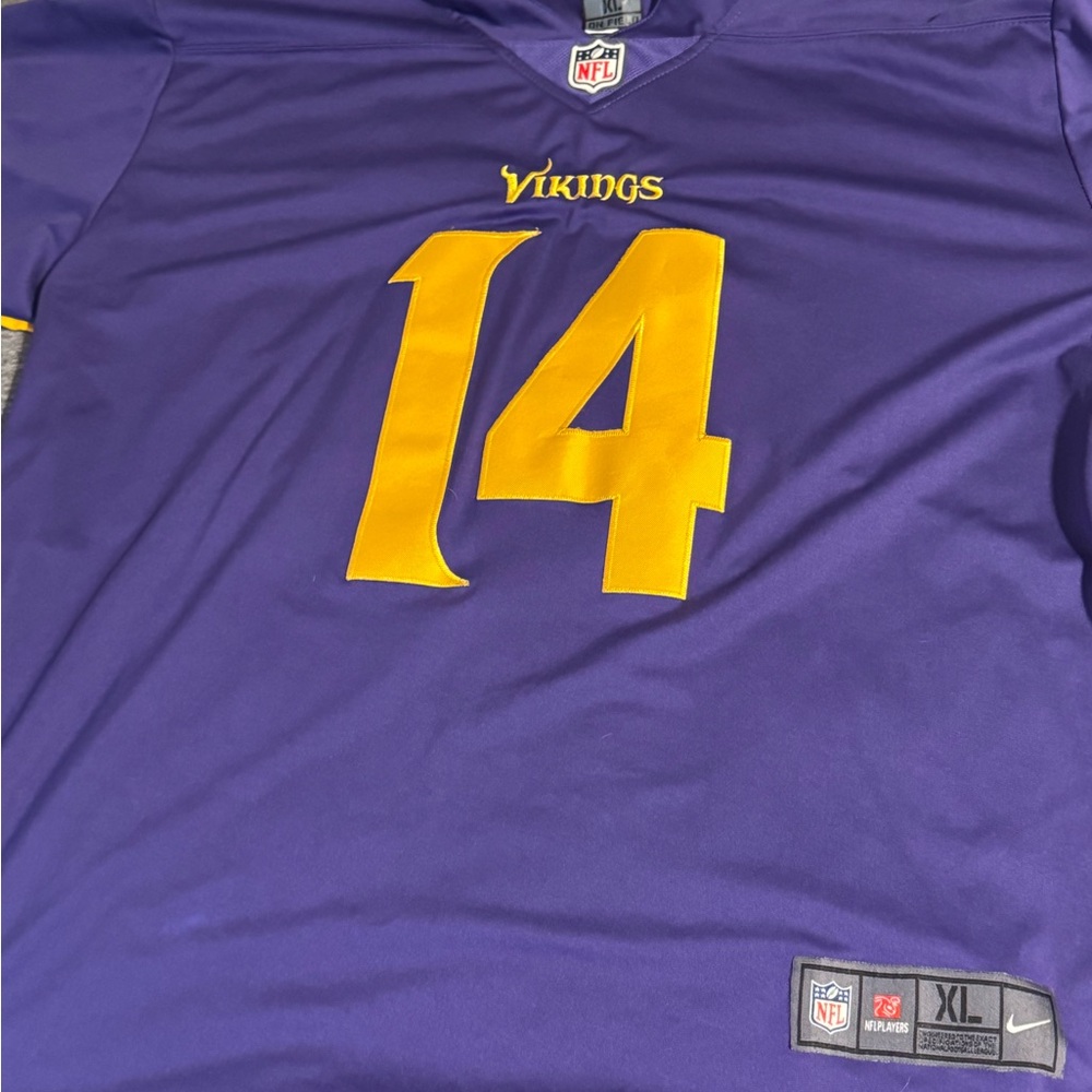 Nike Purple and Gold Vikings NFL Jersey